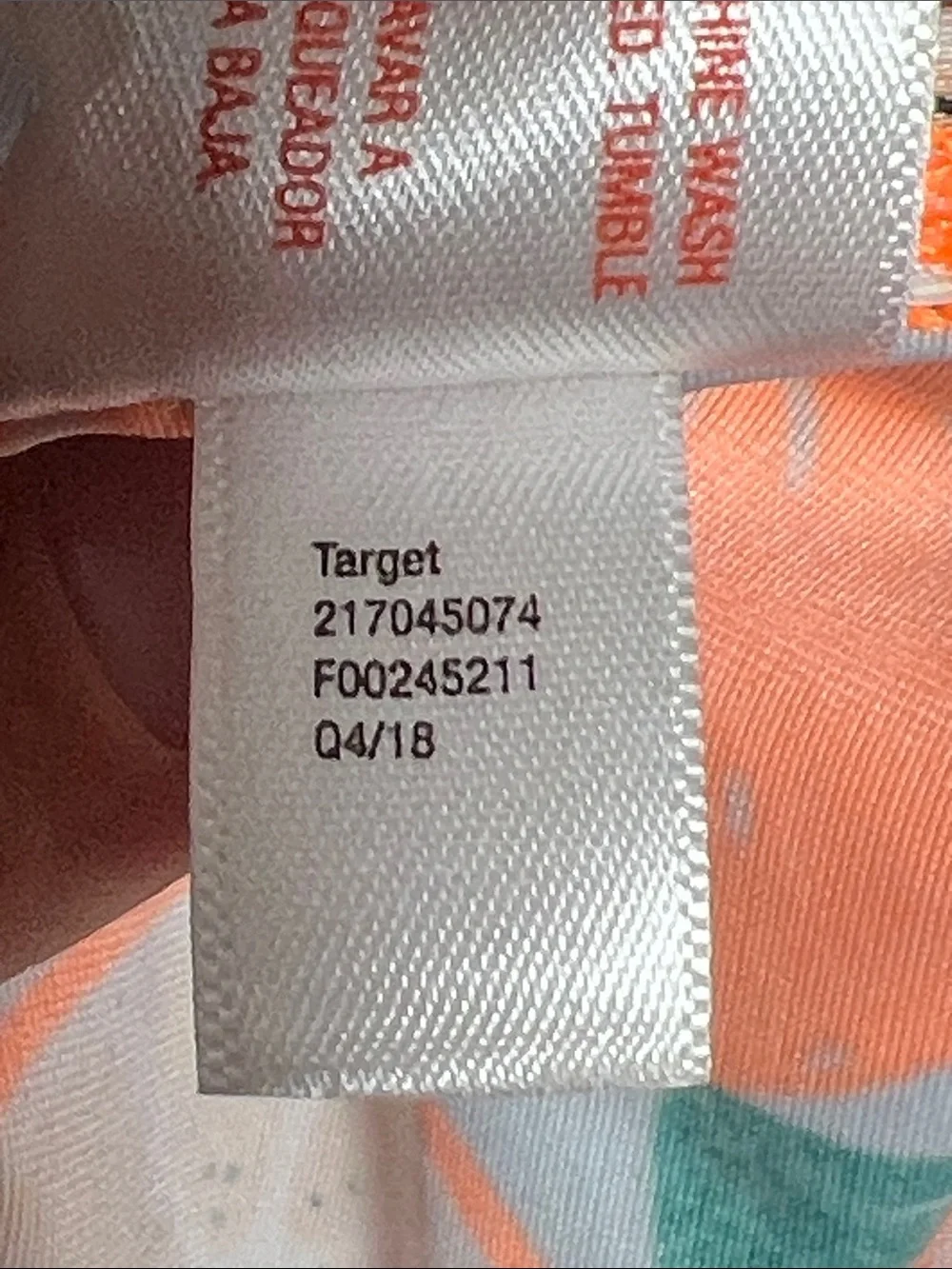 Cat & Jack Orange Citrus Print One-Piece Swimsuit